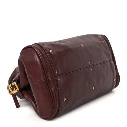 Chloe Grained Buffalo Medium Paddington Satchel Grenat 3 of 10