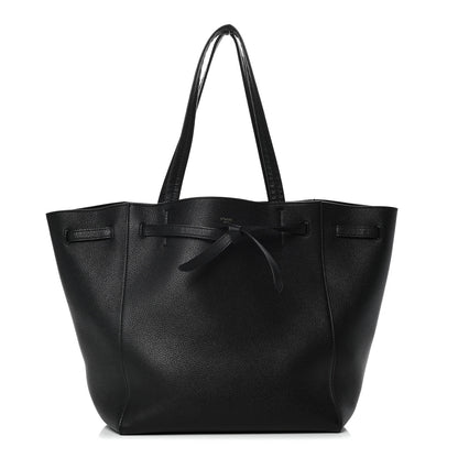 Celine Soft Grained Calfskin Small Belt Cabas Phantom Black 1 of 11