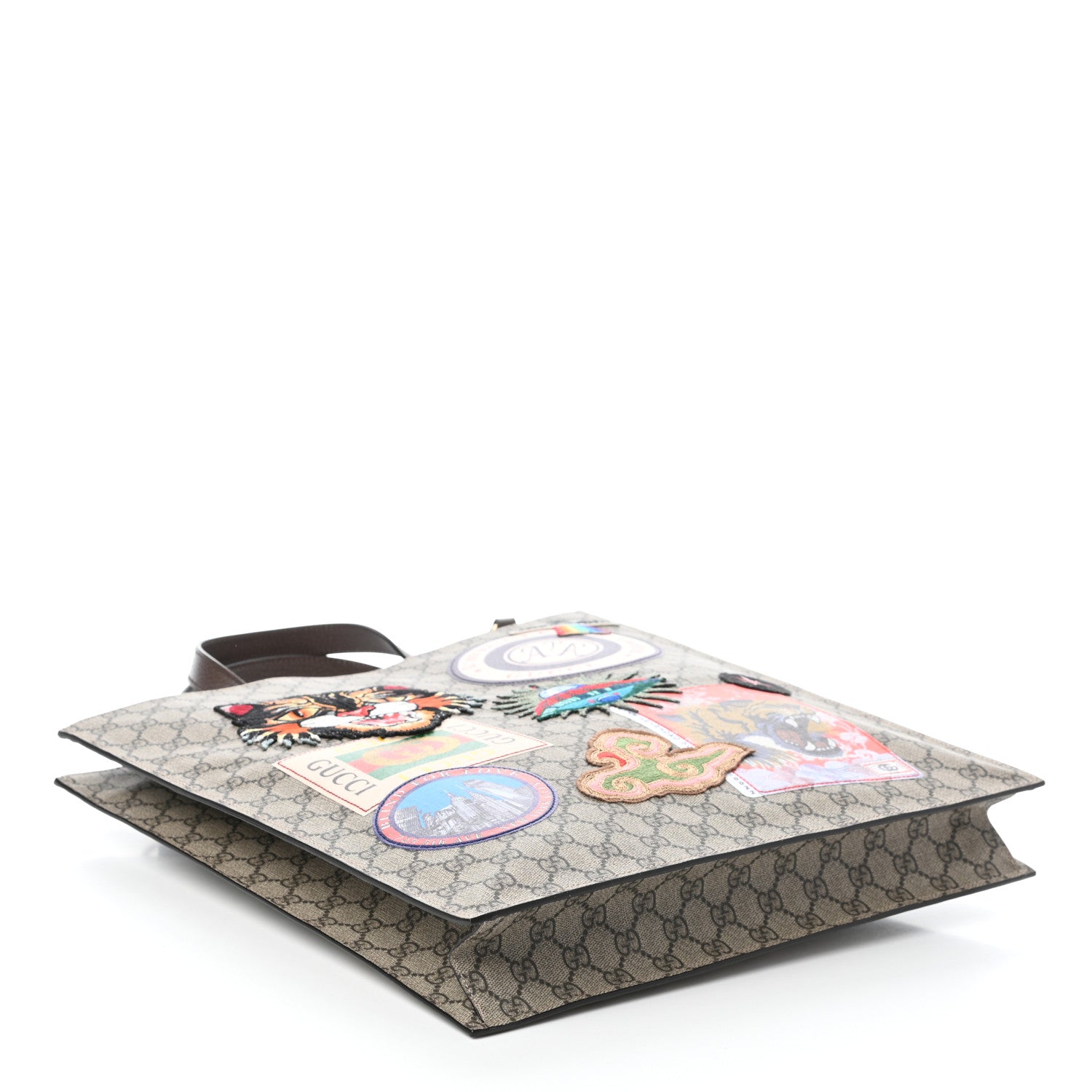 Gucci Soft GG Supreme Monogram Courrier Vertical Tote Beige New Acero 4 of 9