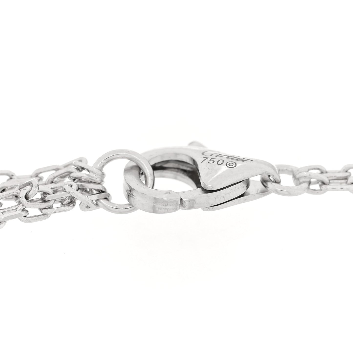 18K White Gold Diamond LOVE Bracelet