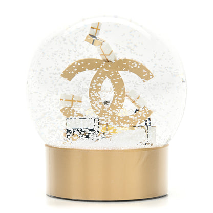 Chanel Glass CC Shopping Bag Snow Globe Gold 3 of 5