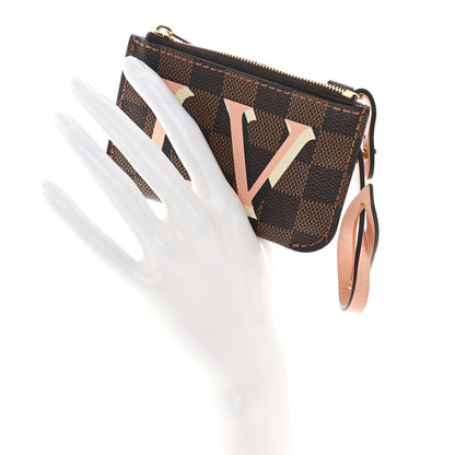 Louis Vuitton Damier Ebene Belmont Pochette Venus Pink 2 of 7