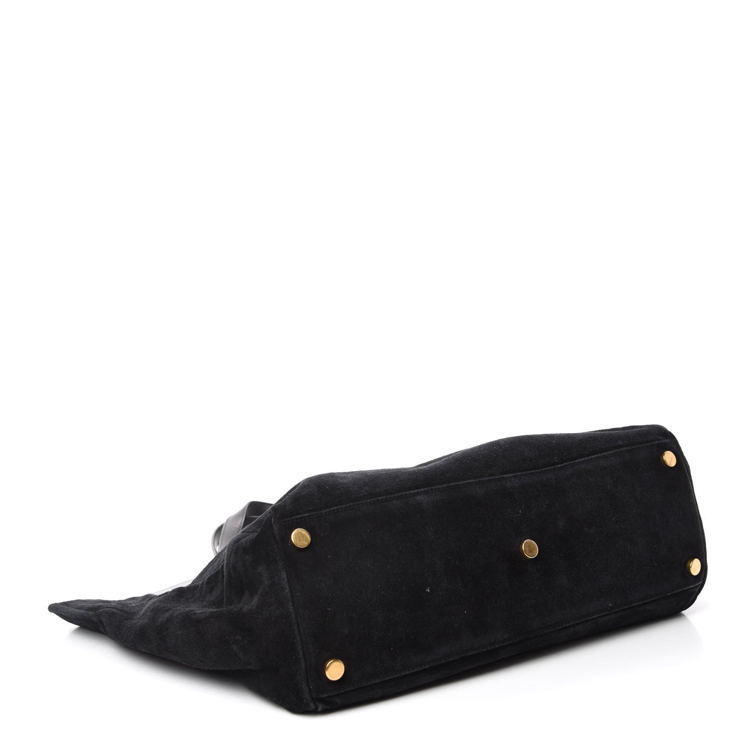 Saint Laurent Calfskin Suede Reversible East West Shopper Tote Black 4 of 21