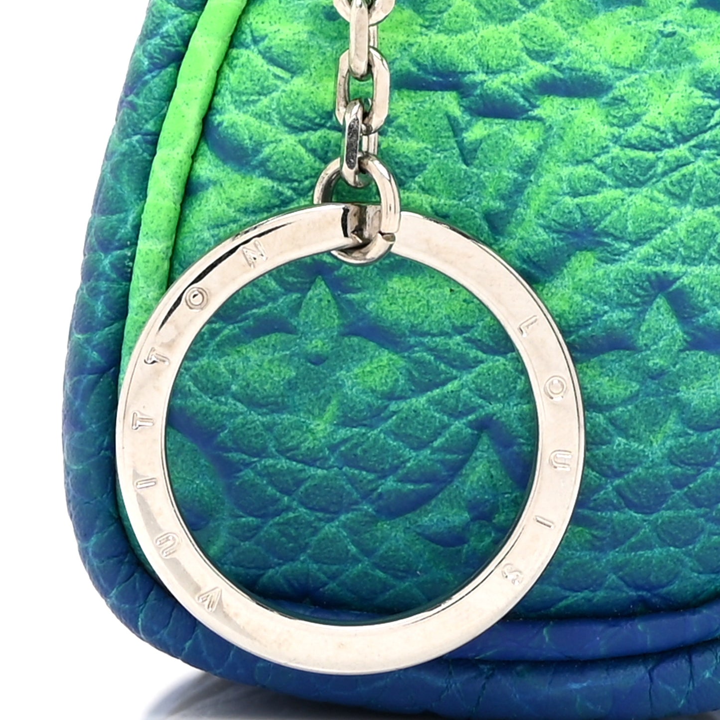 Taurillon Illusion Mini Keepall Earphones Pouch Bleu Vert