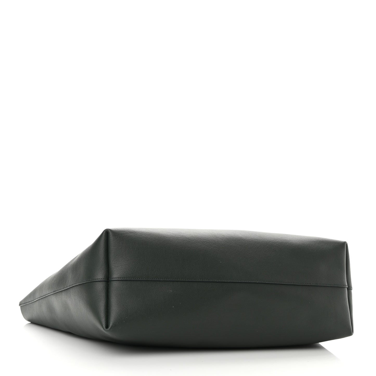 Calfskin Large Shopping Tote Dark Green