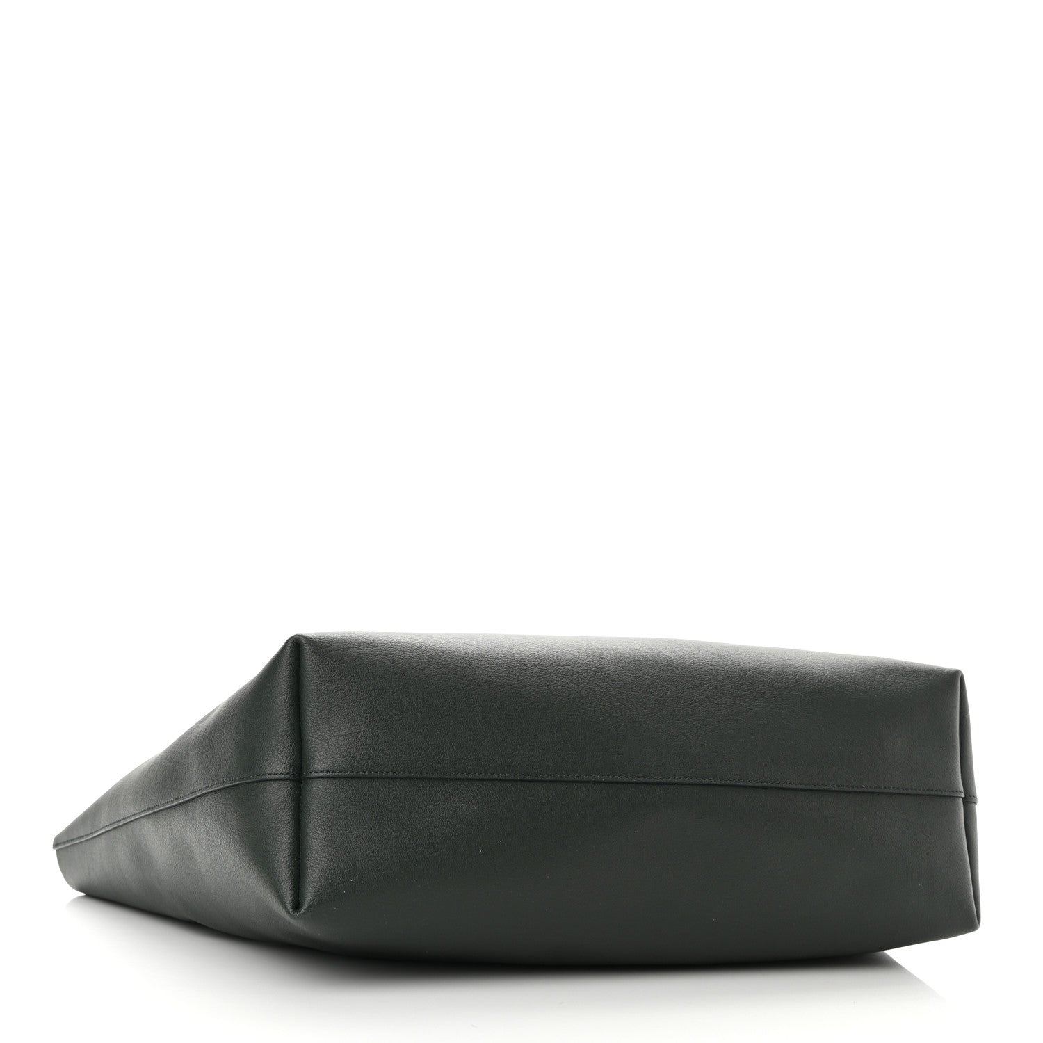 Saint Laurent Calfskin Large Shopping Tote Dark Green 5 of 10