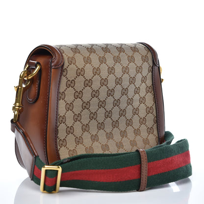 Gucci Monogram Medium Lady Web Shoulder Bag Beige Cuir 3 of 11