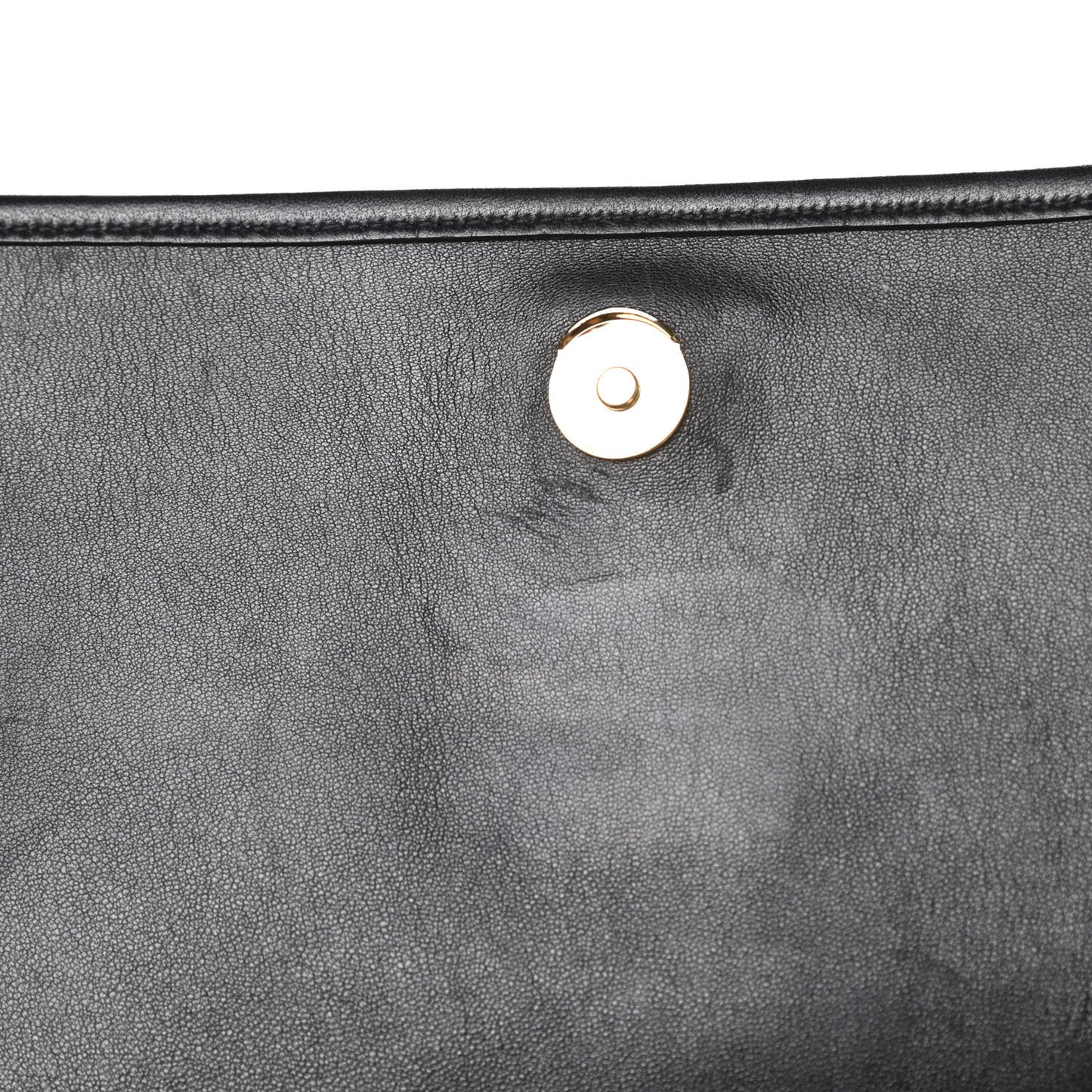 Lambskin Matelasse Monogram Medium Niki Chain Satchel Black