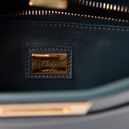 Fendi Vitello Seta Nappa Medium Peekaboo Iconic Satchel Amazzonia 7 of 11