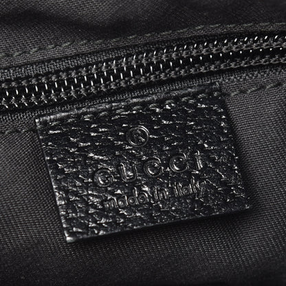 Gucci Monogram Web Medium Half Moon Hobo Black 6 of 9