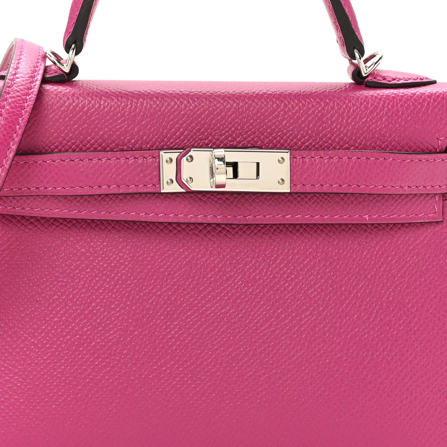 Epsom Mini Kelly Sellier 20 Rose Pourpre