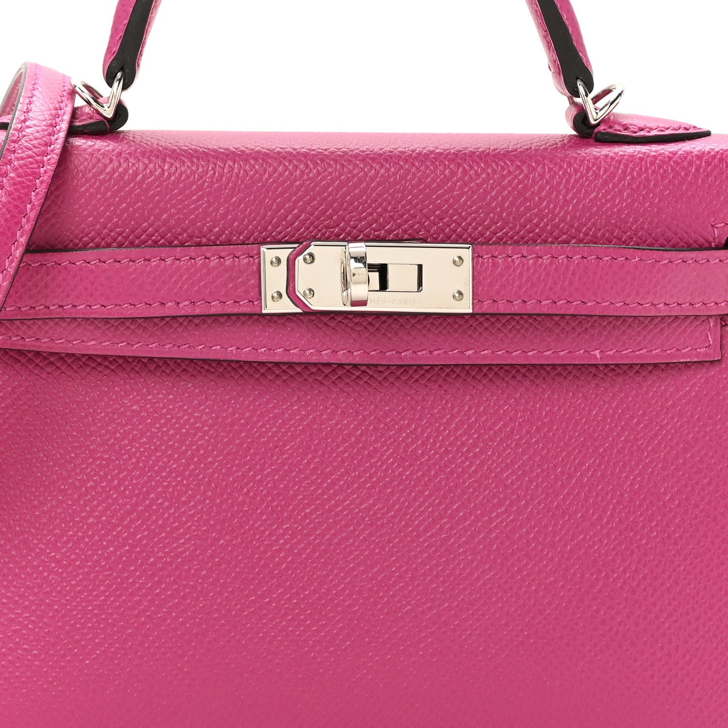 Hermes Epsom Mini Kelly Sellier 20 Rose Pourpre 8 of 11