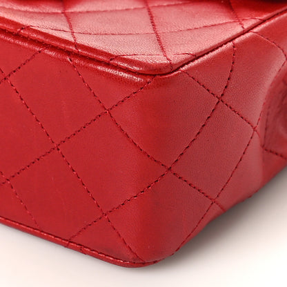 Chanel Lambskin Quilted Mini Square Flap Red 9 of 9