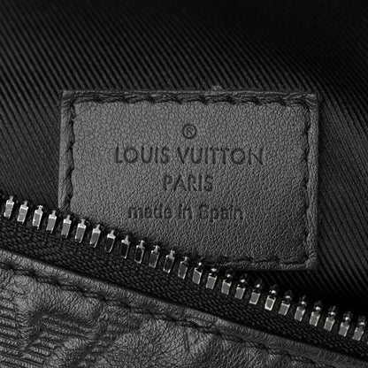 Louis Vuitton Calfskin Monogram Shadow Discovery Bumbag Black 6 of 9