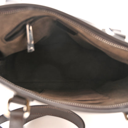 Gucci GG Supreme Monogram Small Zippered Tote Dark Brown 5 of 11