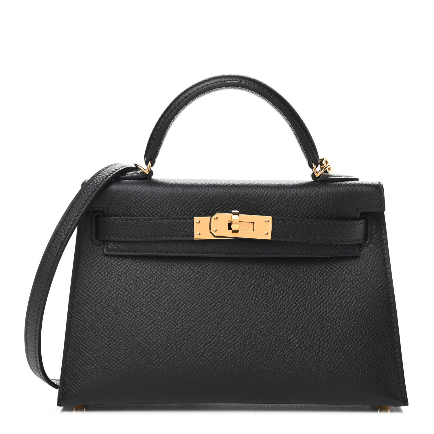 Hermes Epsom Mini Kelly Sellier 20 Black 1 of 10
