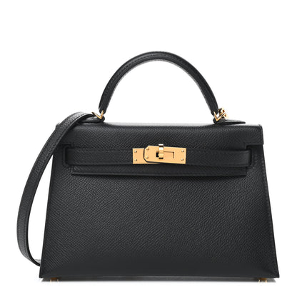 Hermes Epsom Mini Kelly Sellier 20 Black 1 of 10