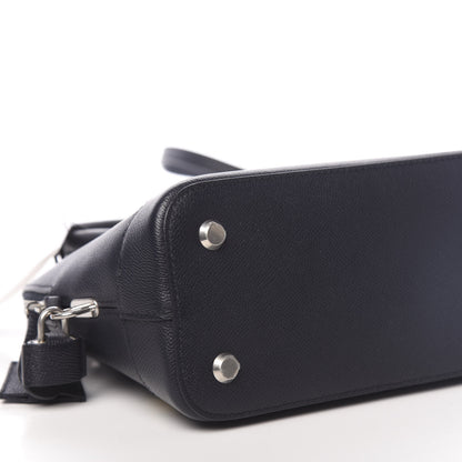 Balenciaga Signature Grained Calfskin Logo S Ville Top Handle Bag Bleu Tempete Jaune 9 of 10