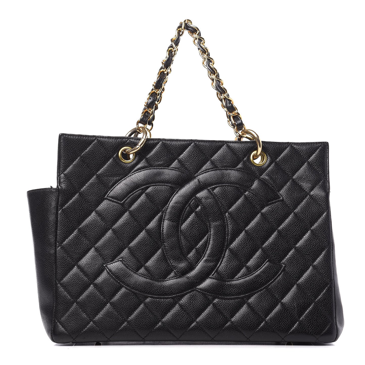 Caviar Quilted Timeless CC Tote Black