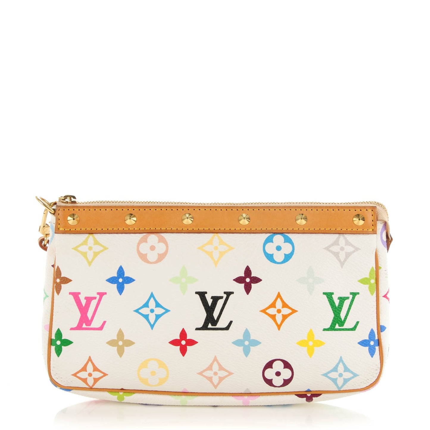 Monogram Multicolor Pochette Accessories White