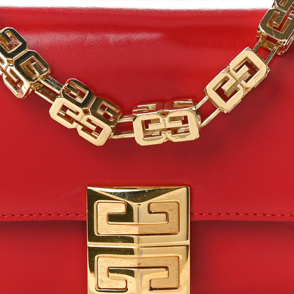 Givenchy Box Calfskin Small 4G Cube Chain Shoulder Bag Dark Red 7 of 10