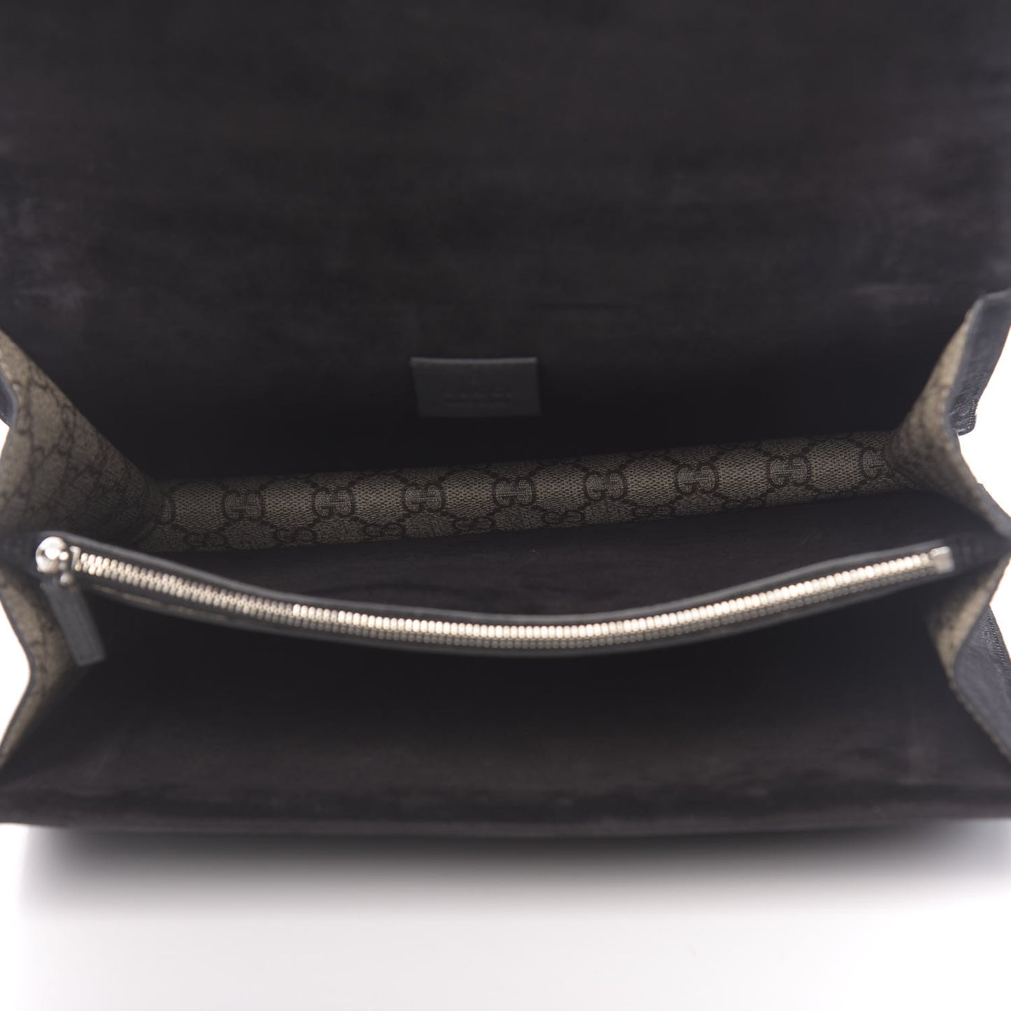 GG Supreme Monogram Medium Dionysus Shoulder Bag Black