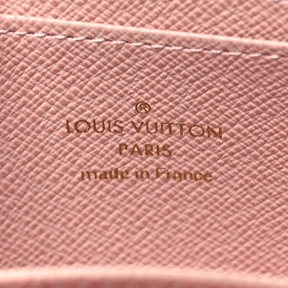 Louis Vuitton Damier Ebene Zippy Coin Purse Rose Ballerine 6 of 6