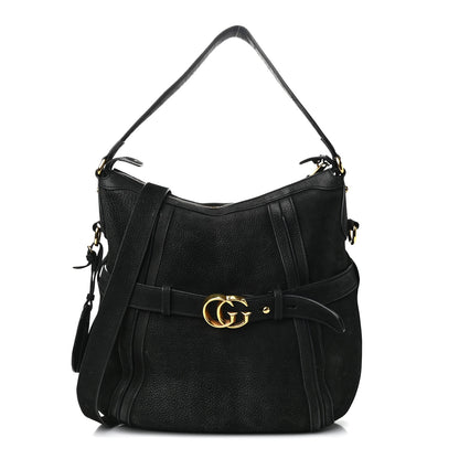 Gucci Calfskin Medium GG Running Hobo Black 1 of 9