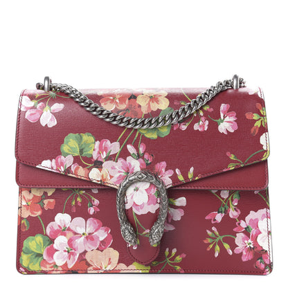 Gucci Calfskin Blooms Print Medium Dionysus Shoulder Bag Romantic Cherry Multicolor 1 of 10