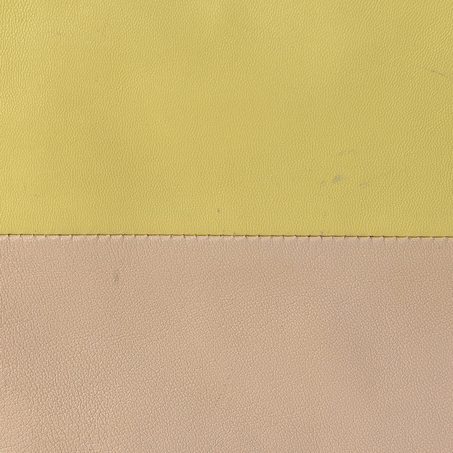 Smooth Lambskin Small Vertical Bi-Cabas Beige Yellow