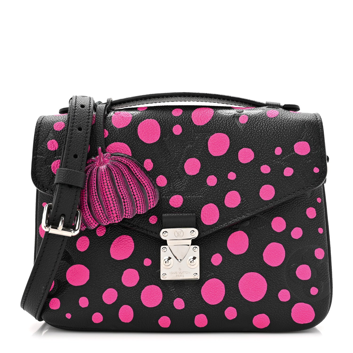 Louis Vuitton LV x YK Empreinte Monogram Giant Pochette Metis Black Fuchsia 1 of 11