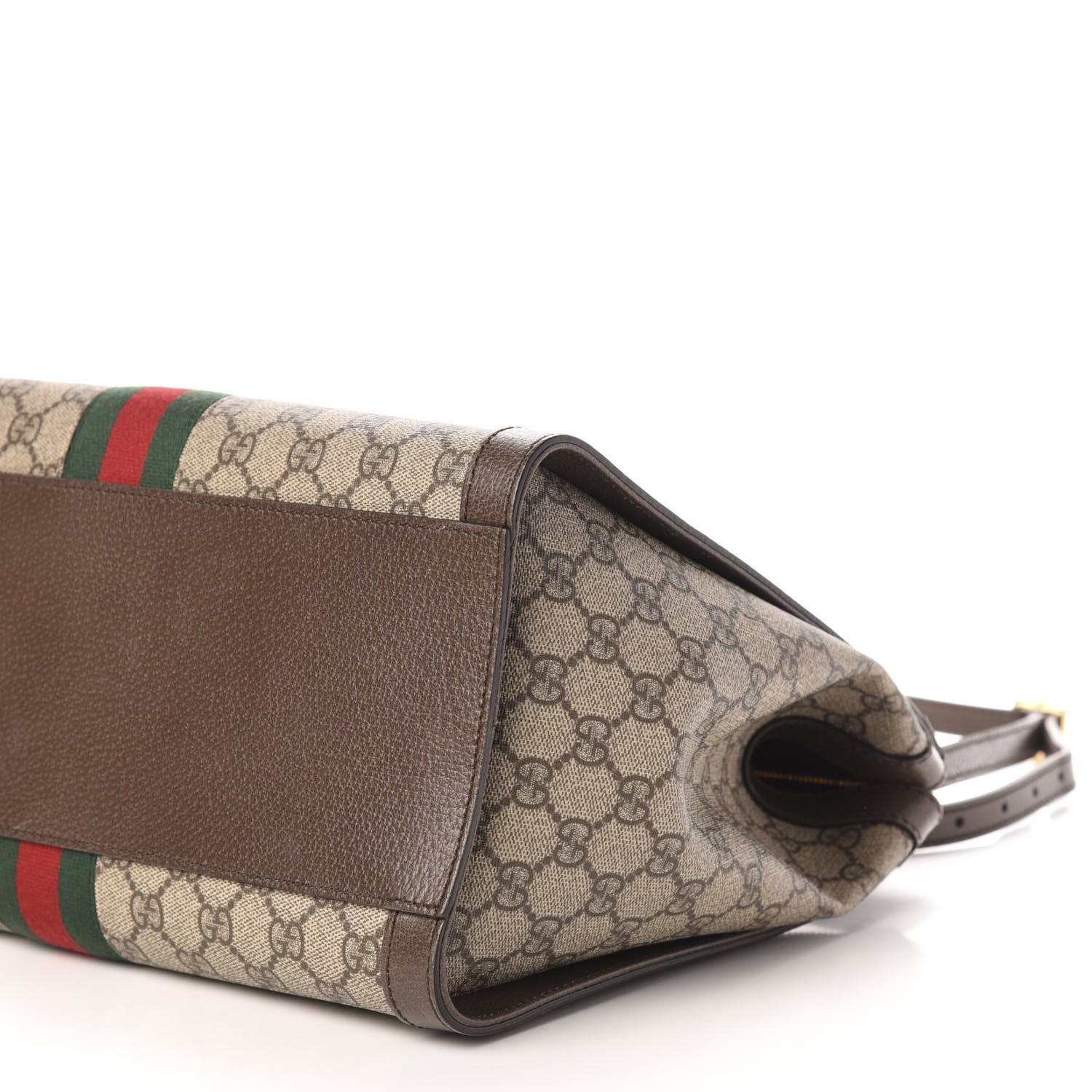 Gucci GG Supreme Monogram Web Medium Ophidia Tote Bag Brown 10 of 11