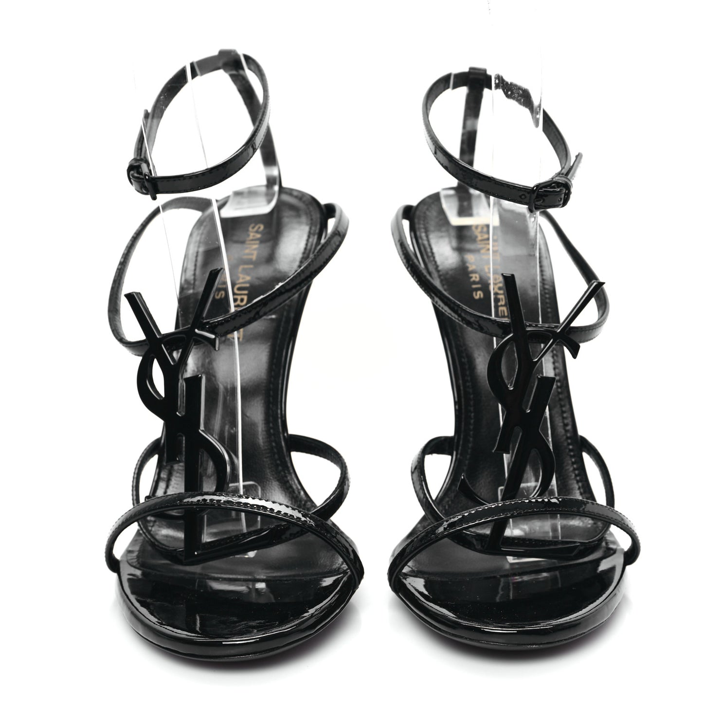 Patent Cassandra 100 Ankle Strap Sandals 36.5 Black