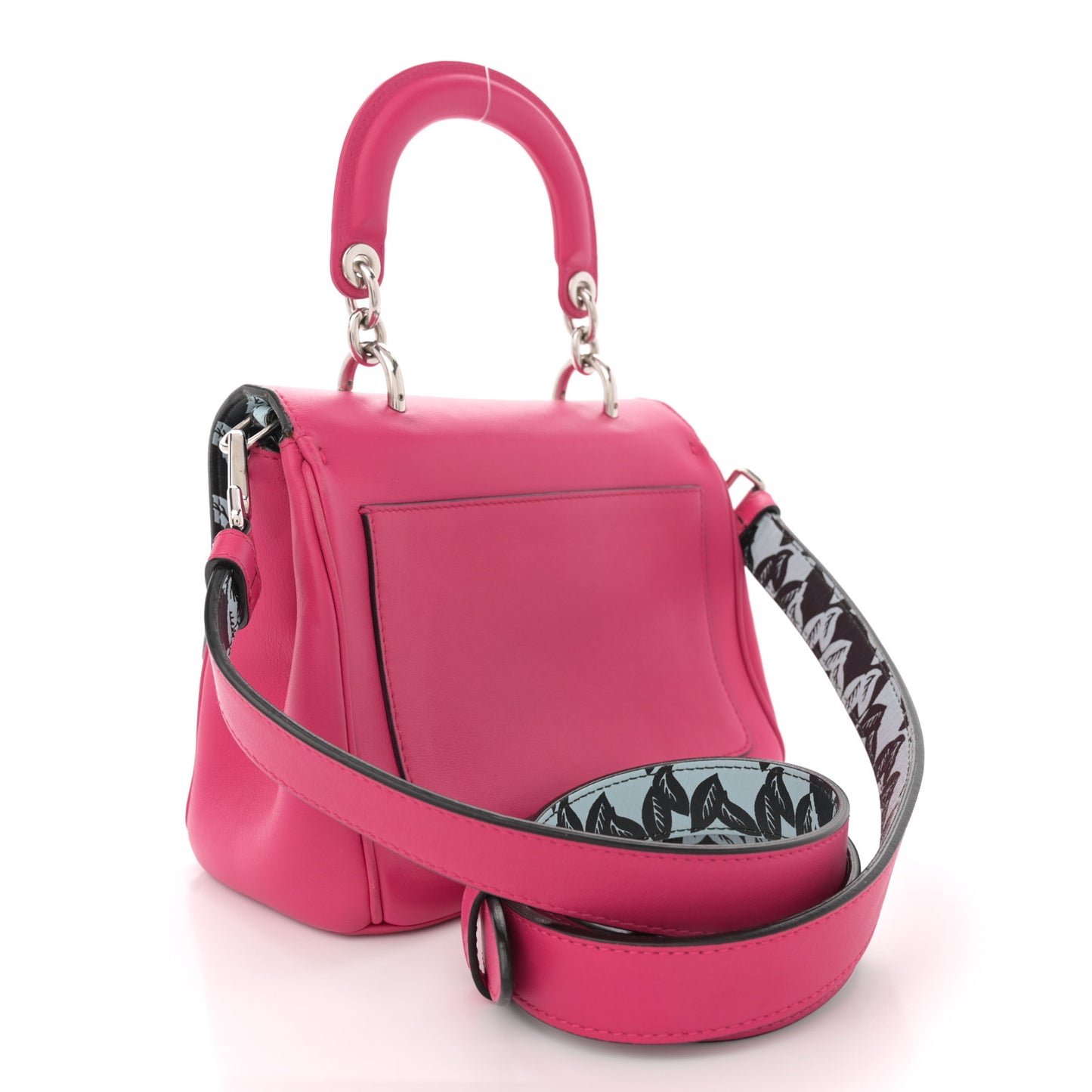 Smooth Calfskin Mini Be Dior Flap Pink
