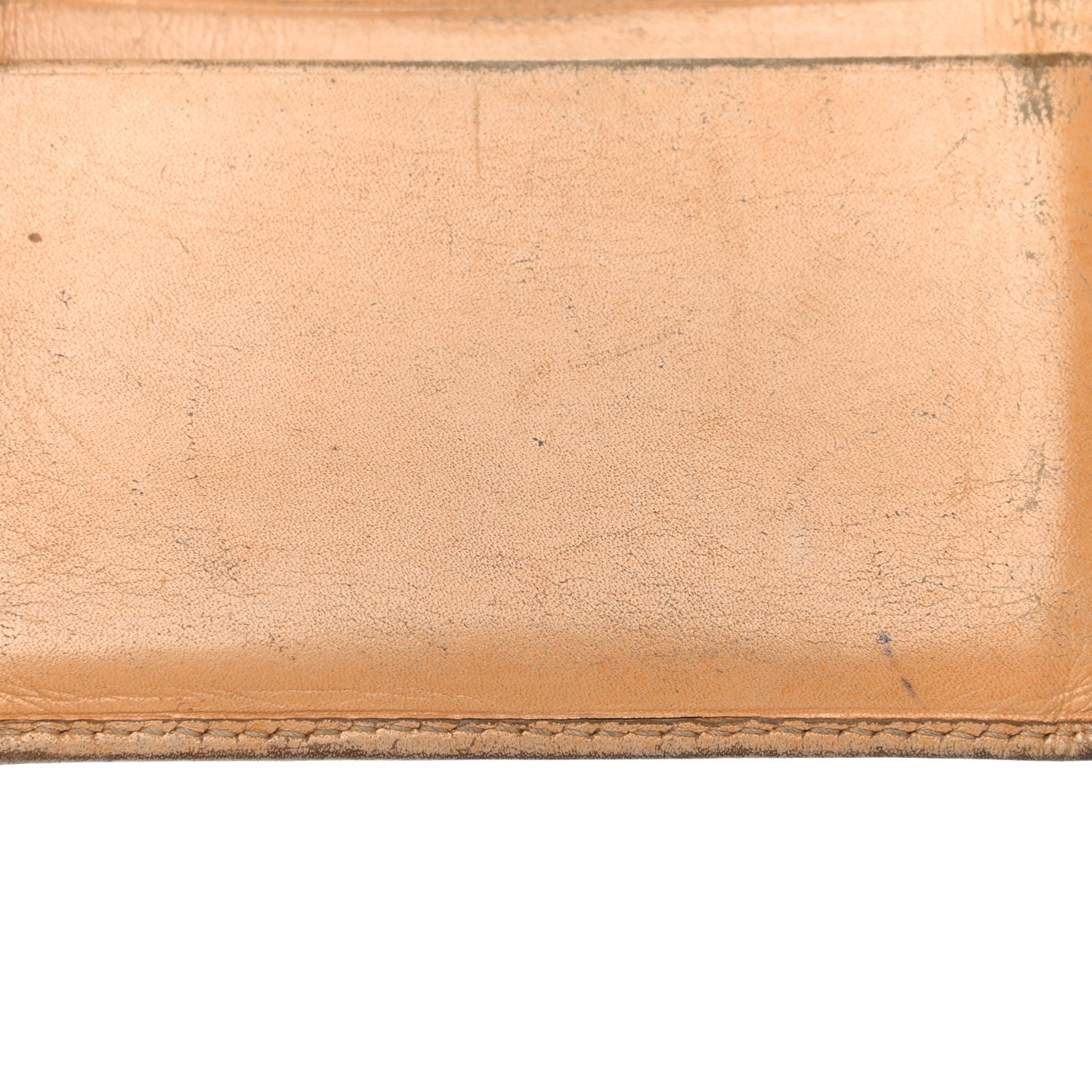Calfskin Quilted Cambon Card Holder Beige Black