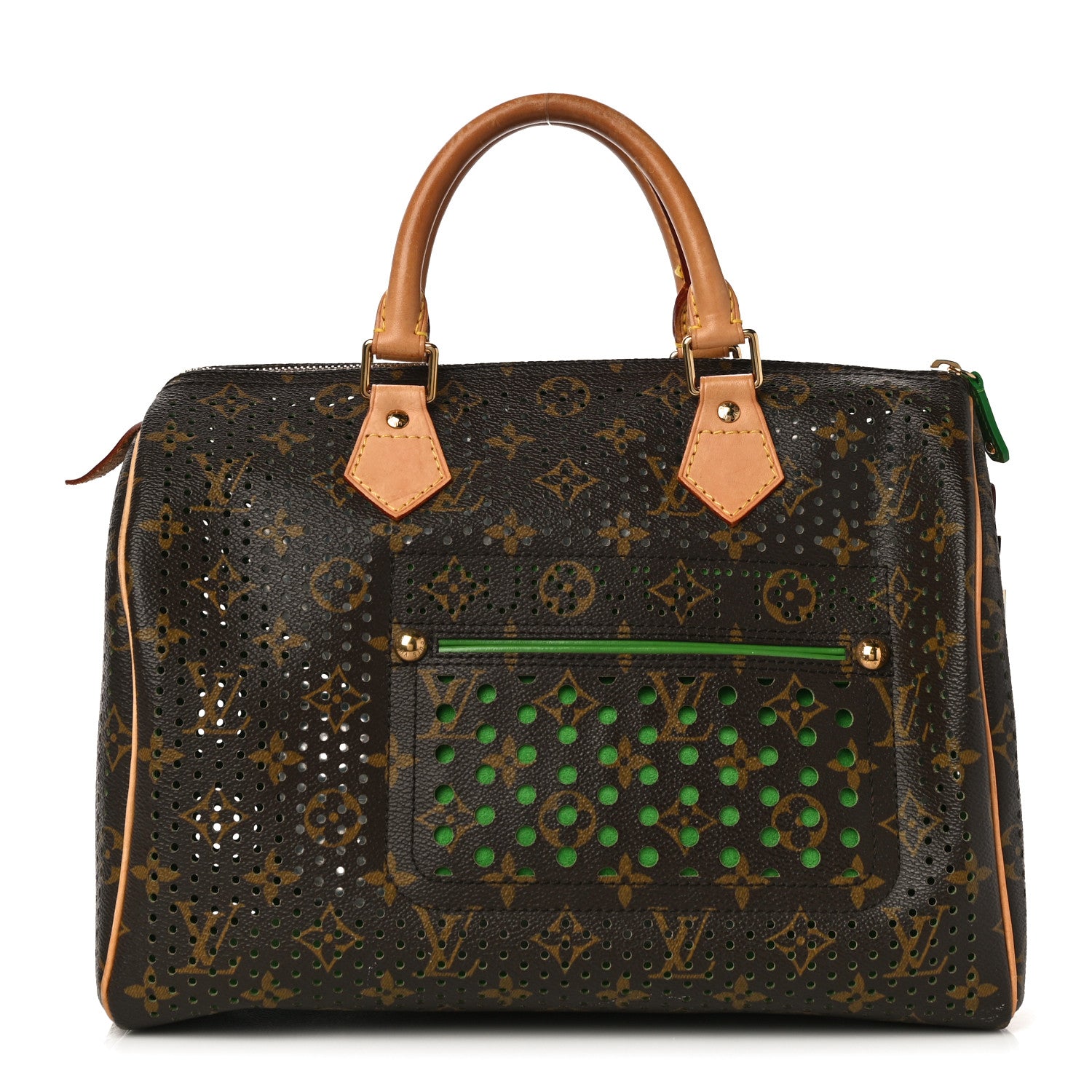 Louis Vuitton Monogram Perforated Speedy 30 Green 1 of 14