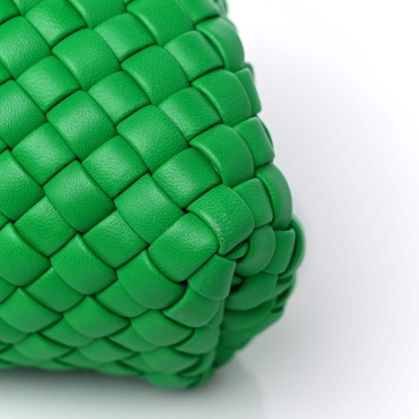 Nappa Intreccio Mini Padded Handle Bag Parakeet
