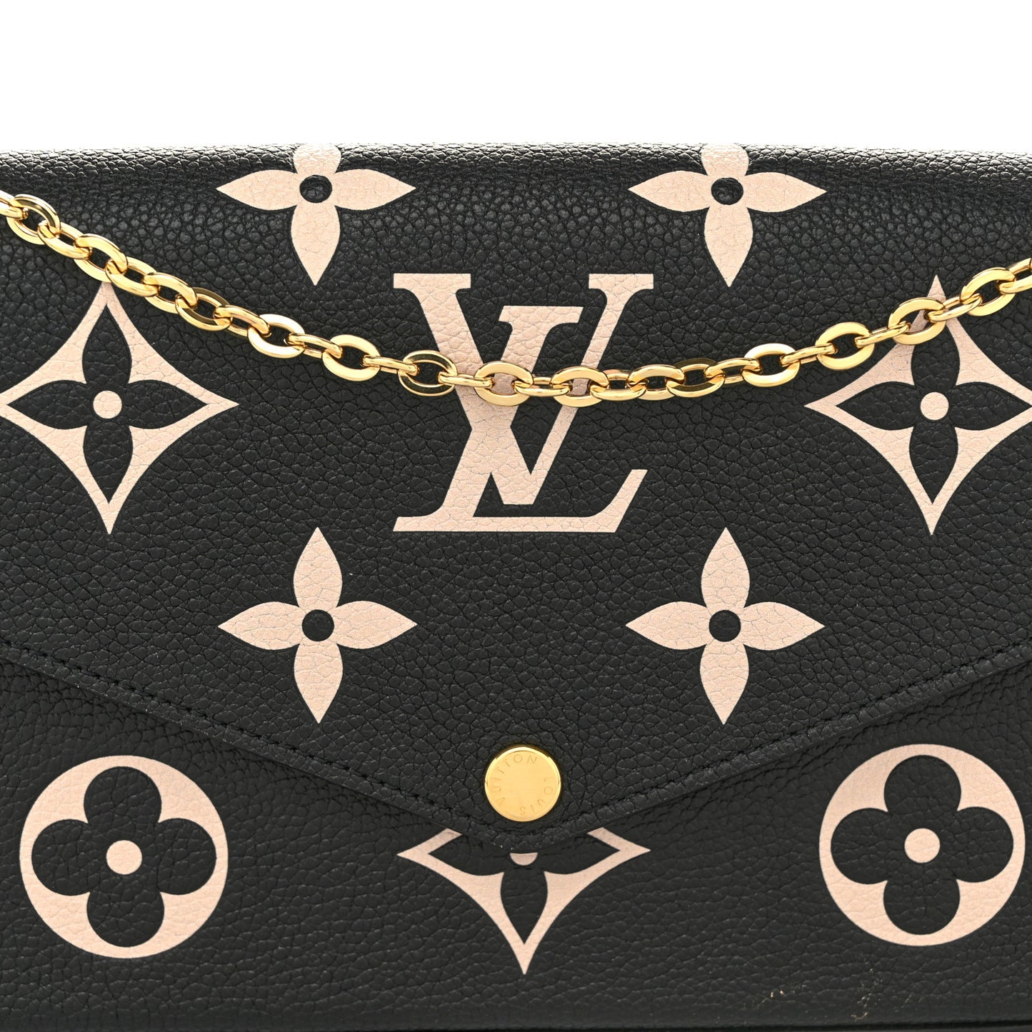 Empreinte Monogram Giant Felicie Pochette Black Beige