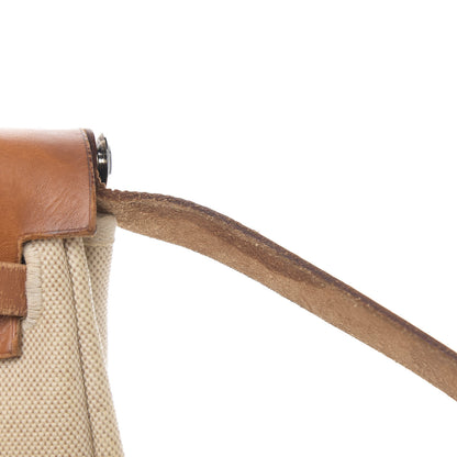 Hermes Toile Vache Calfskin Herbag 30 PM Natural 18 of 21