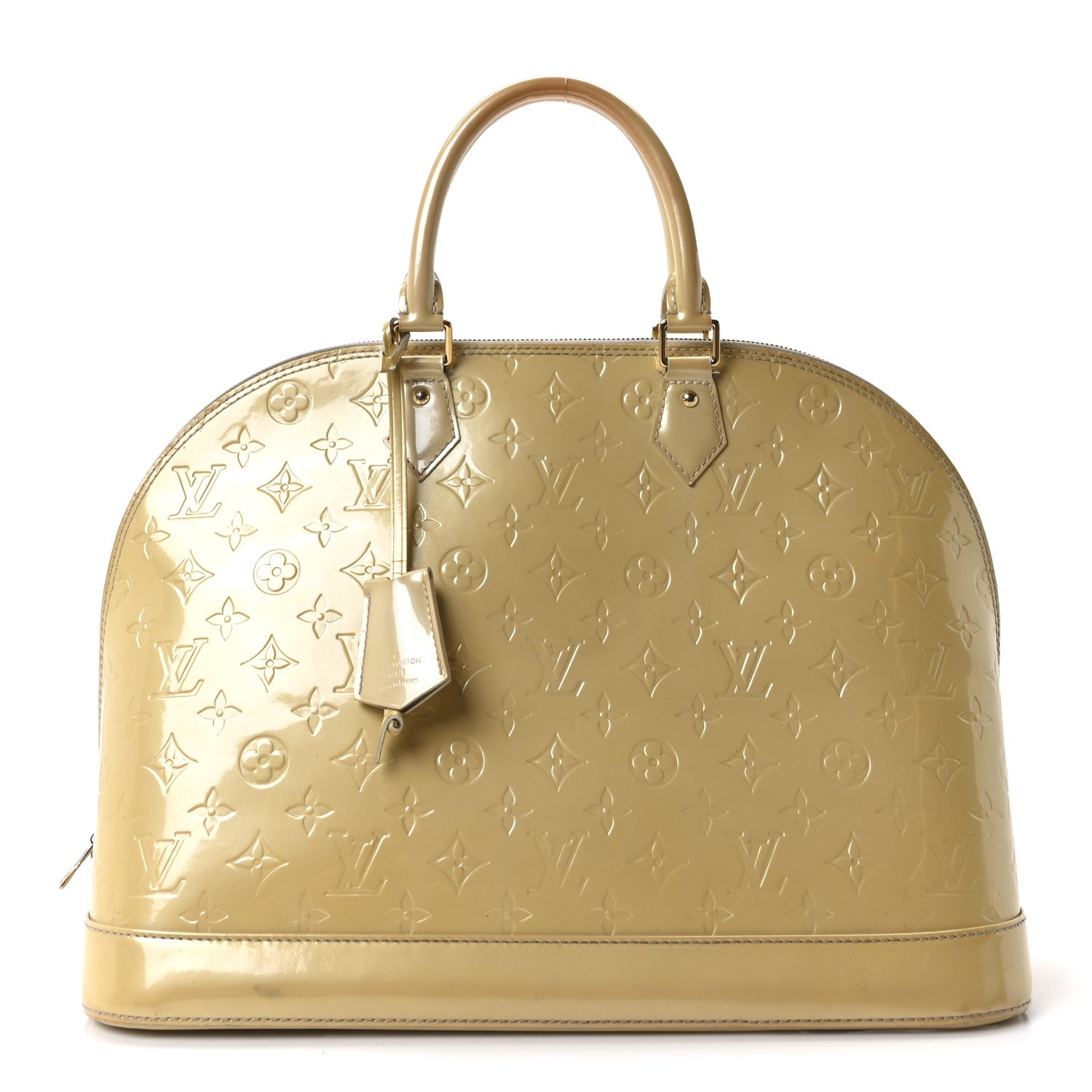 Louis Vuitton Vernis Alma GM Blanc Corail 1 of 9