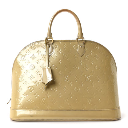 Louis Vuitton Vernis Alma GM Blanc Corail 1 of 9