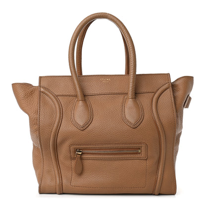 Celine Drummed Calfskin Mini Luggage Camel 1 of 7