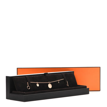 Hermes 18K Rose Gold Diamond PM Ex-Libris Bracelet LG 4 of 4