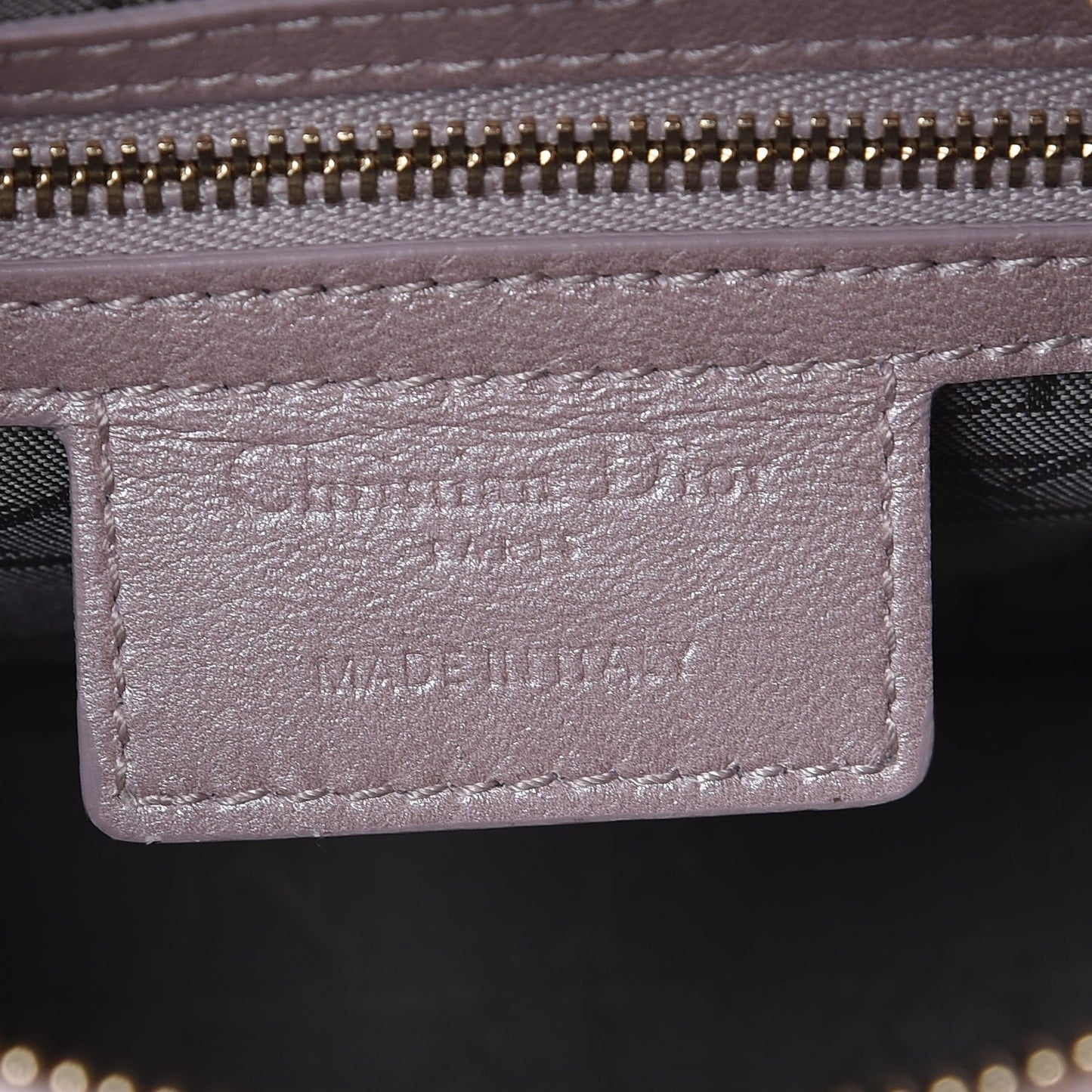 Pearly Lambskin Cannage Medium Lady Dior Lotus