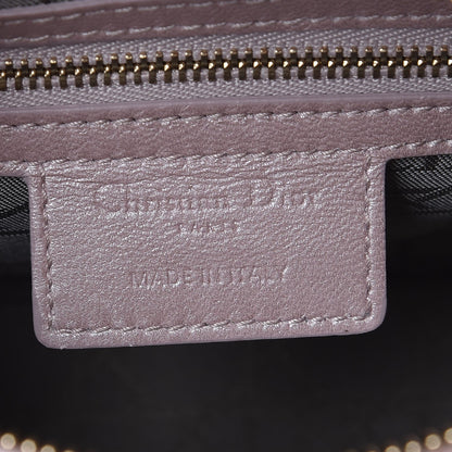 Christian Dior Pearly Lambskin Cannage Medium Lady Dior Lotus 6 of 7