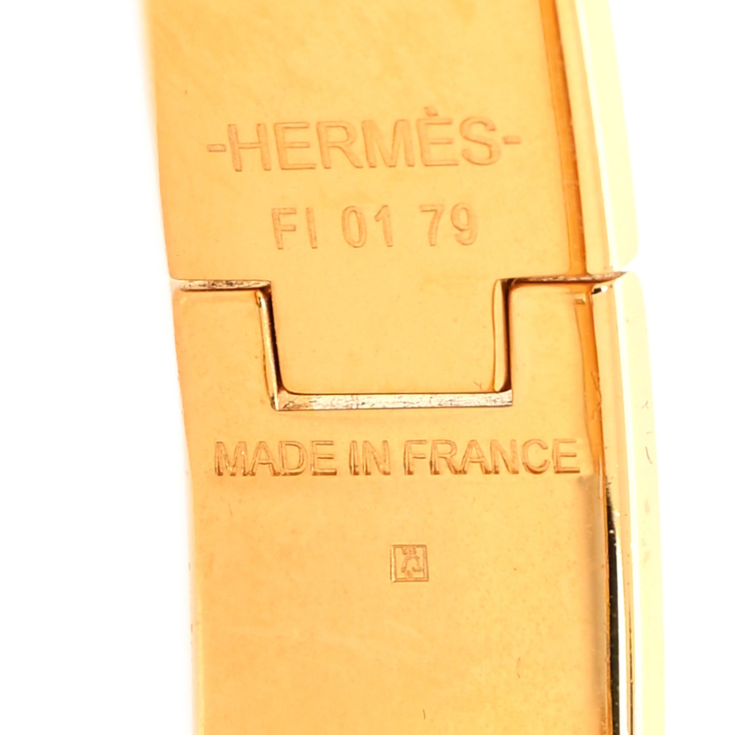 Enamel Printed Panoplie Equestre Narrow Clic Clac H Bracelet PM Positif Negatif