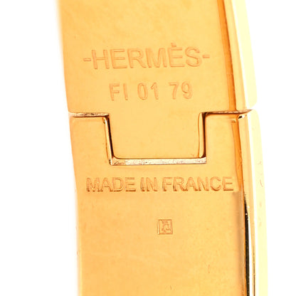 Hermes Enamel Printed Panoplie Equestre Narrow Clic Clac H Bracelet PM Positif Negatif 5 of 5