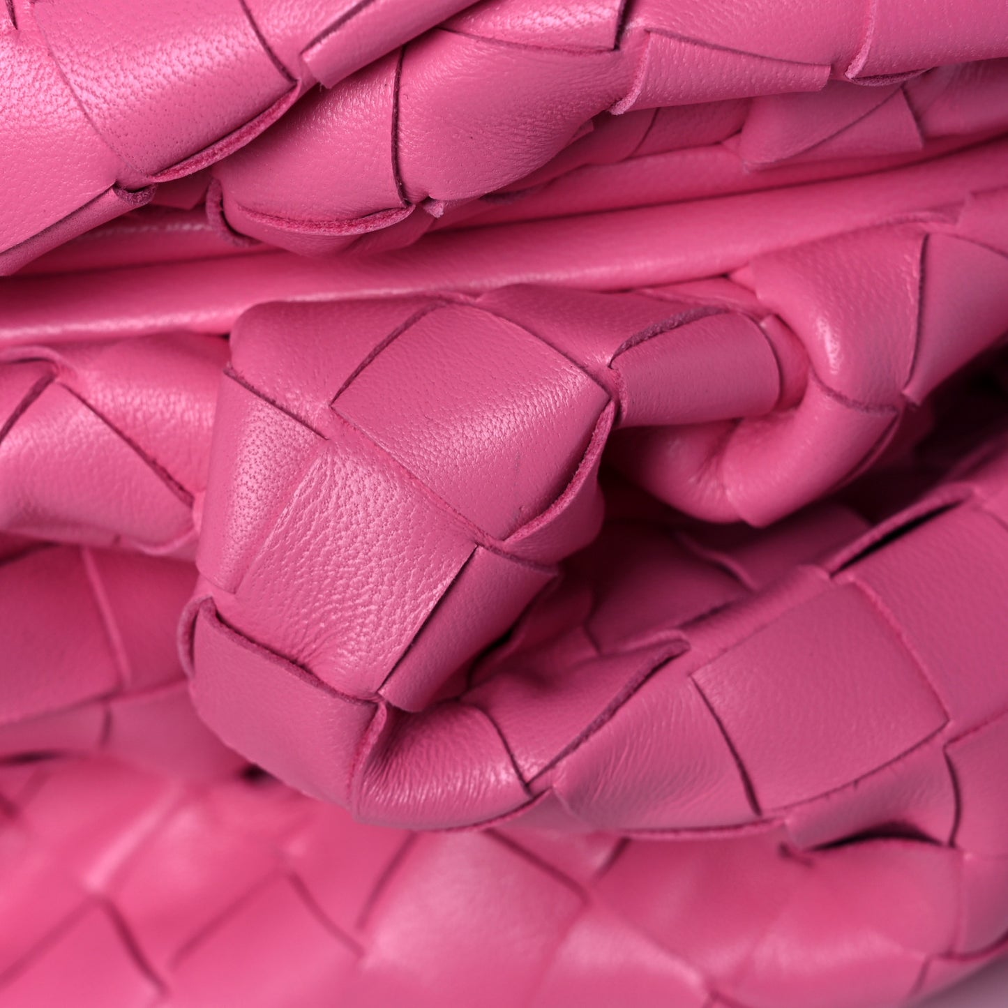 Nappa Maxi Intrecciato The Pouch Oversized Clutch Pink