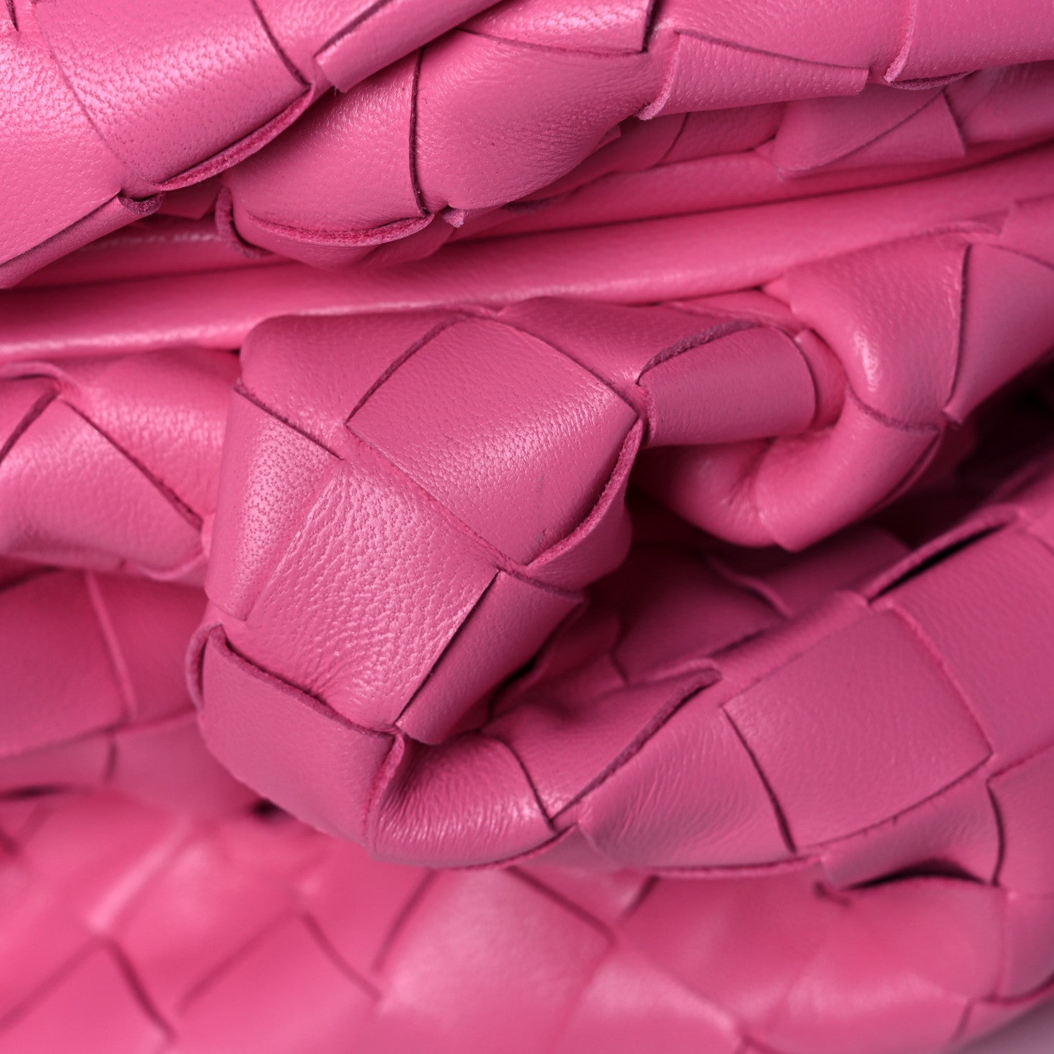 Bottega Veneta Nappa Maxi Intrecciato The Pouch Oversized Clutch Pink 9 of 13