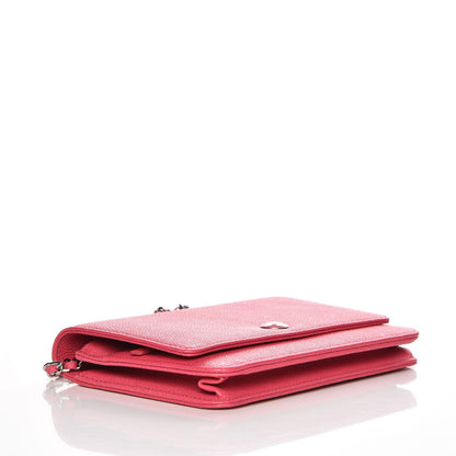 Chanel Caviar Wallet On Chain WOC Pink 4 of 9